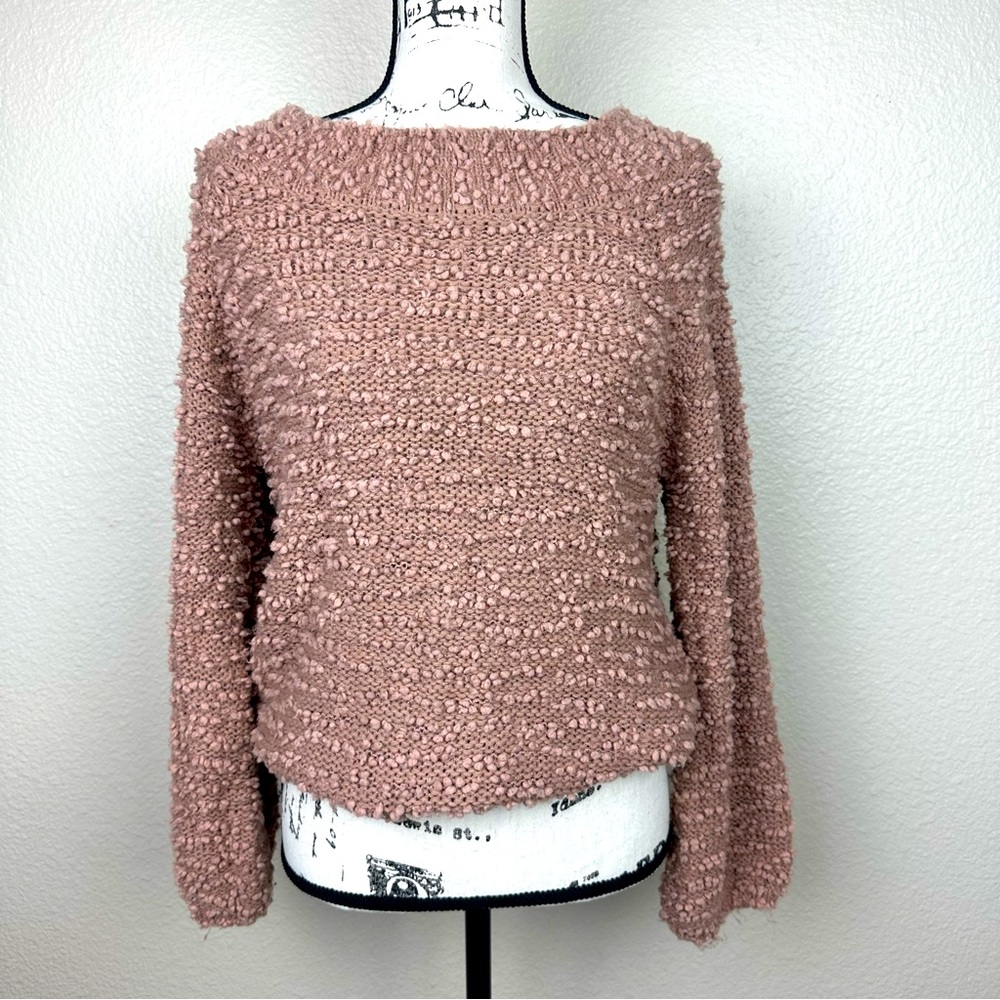 Billabong long sleeve boucle sweater